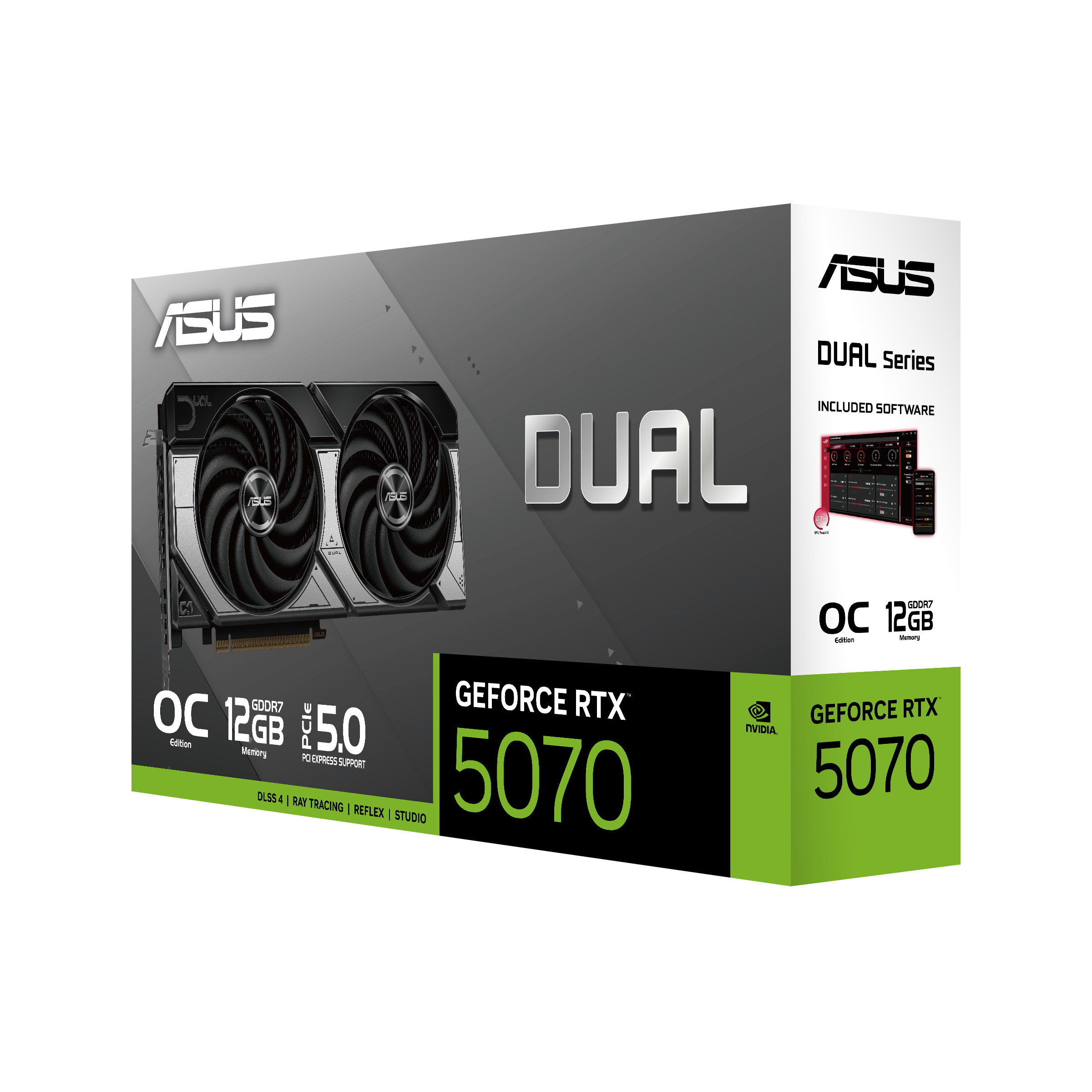 ASUS Dual GeForce RTX™ 5070 12GB GDDR7 OC ASUS Dual GeForce RTX™ 5070 12GB GDDR7 OC